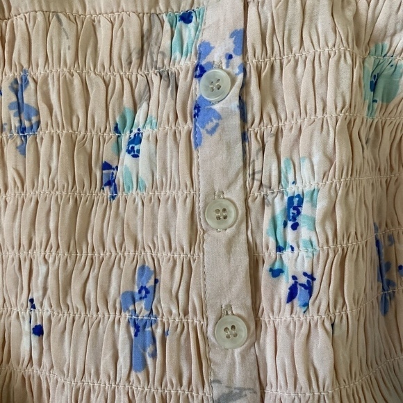 Free People Greatest Day Smocked Mini Dress M - Picture 7 of 9